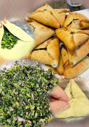 صورة لوصفة فطائر السبانخ