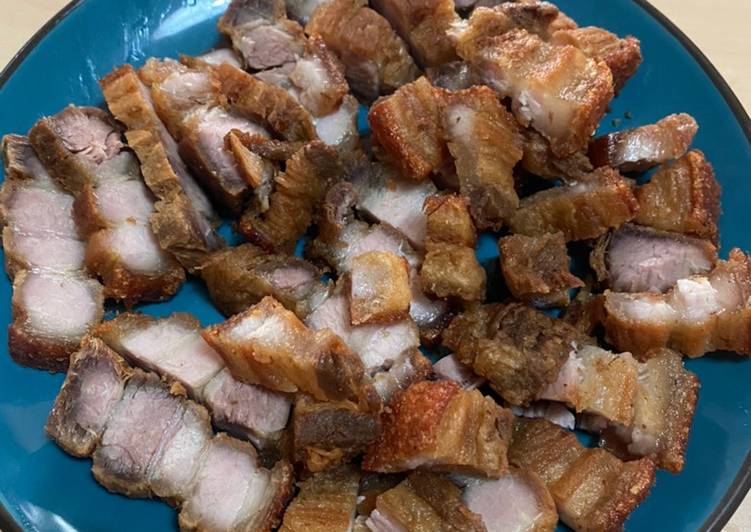 Resep Pork sam can spesial crispy dan gurih yang sempurna