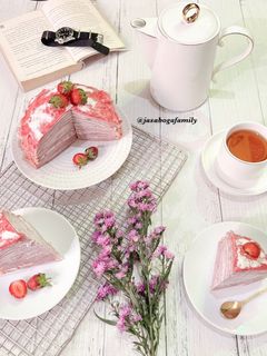 Foto resep Mille Crepes Strawberry