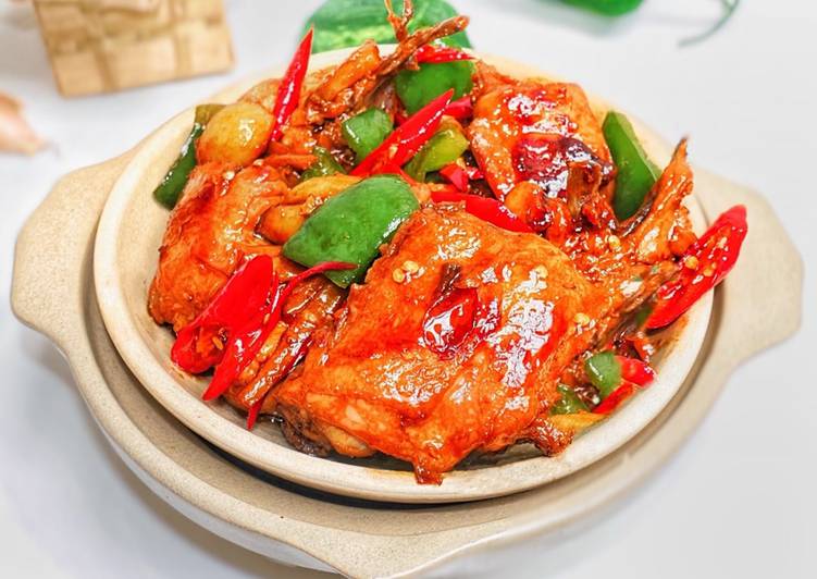 Proses memasak Chinese Baked Garlic Chicken / Ayam Bawang Putih, Bisa Manjain Lidah