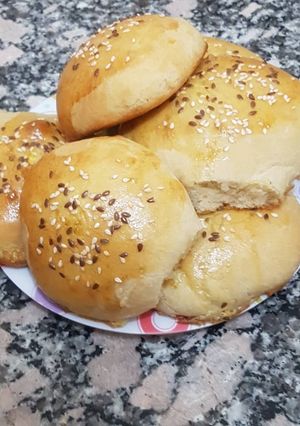 Una foto de Pan de hamburguesas casero