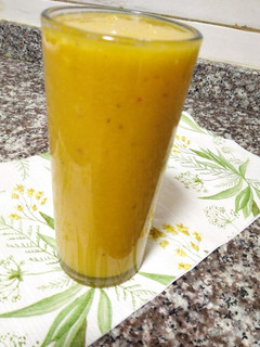 Una foto de Licuado -banana y durazno- :)