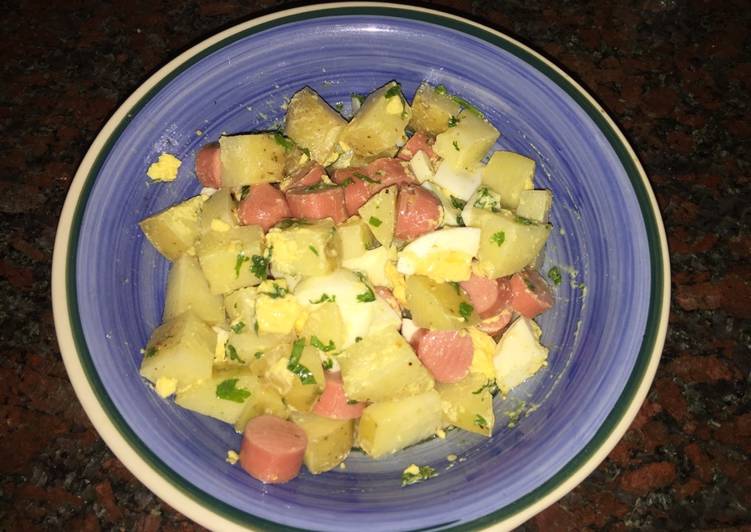 Ensalada de papas, huevo y salchichas Receta de Peka Cookpad Ensalada de papas, huevo y salchichas Receta de Peka Cookpad