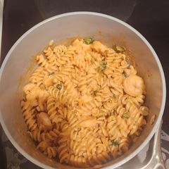 A picture of Shrimp Goat Cheese Pasta.