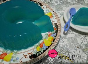 Foto resep Puding pepsi blue