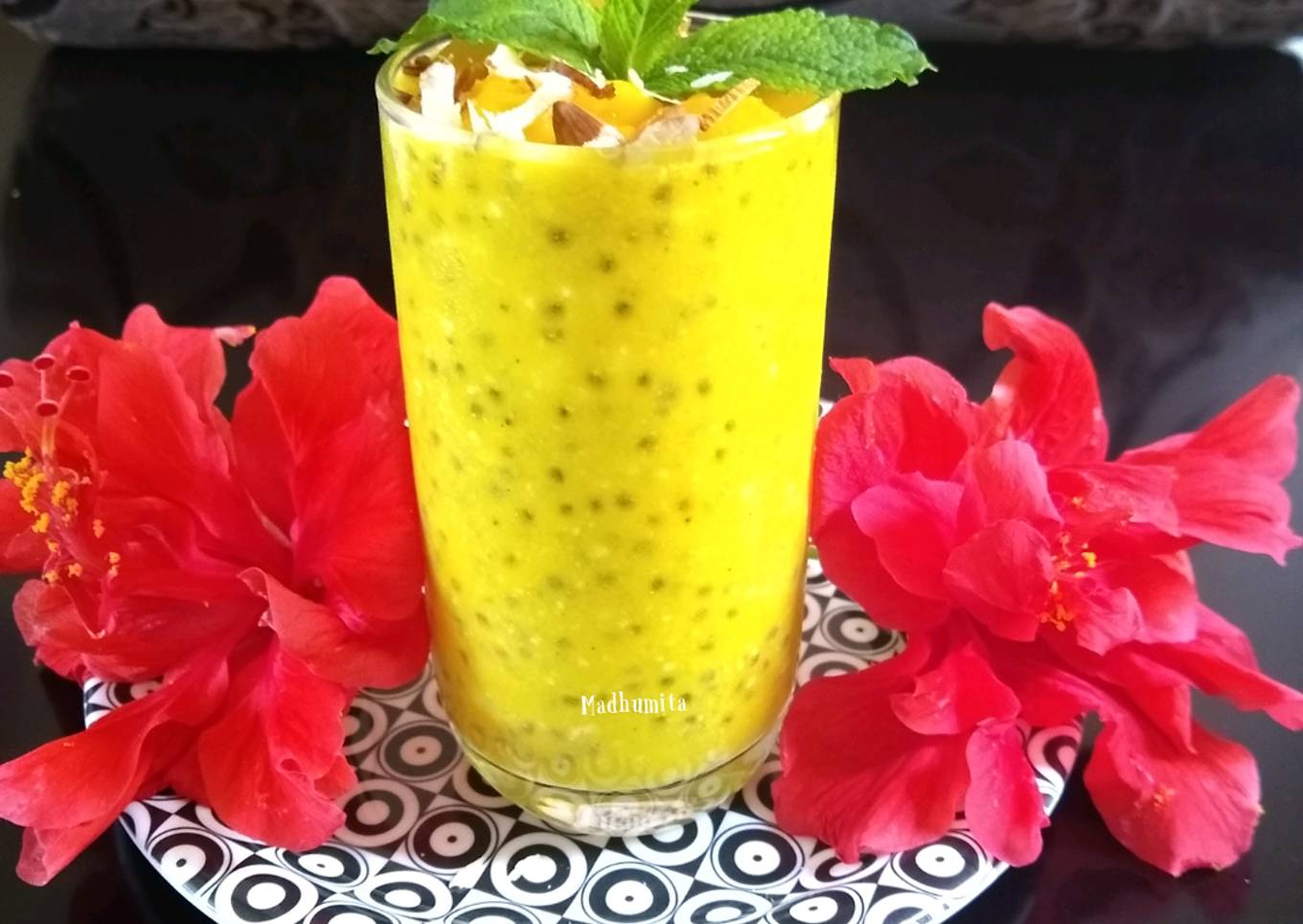 Mango Lassi With Chia Seeds