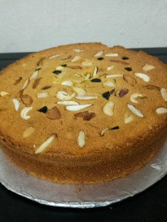 A picture of Raisins Dry fruits cake.