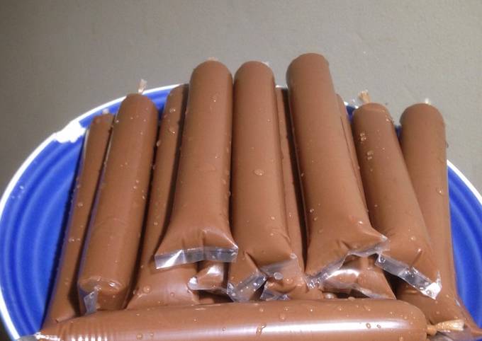 Resep Es lilin coklat oleh recipe by mia - Cookpad