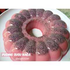 Puding Susu Buah Naga রেসিপির প্রধান ছবি