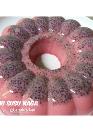 Foto resep Puding Susu Buah Naga