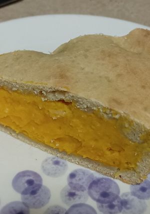Una foto de Tarta de zapallo y ajo