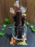 Es krim lilin isi mangga lapis coklat