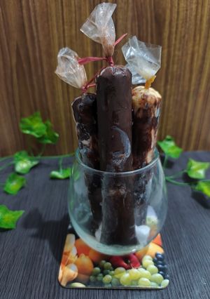 Foto resep Es krim lilin isi mangga lapis coklat