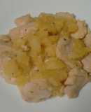 Pechuga de pollo marinada con patatas
