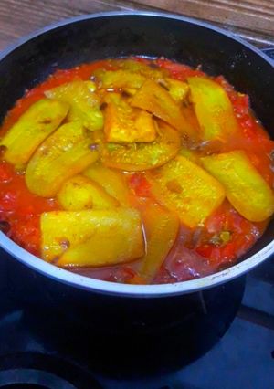 عکسی از دستور 🥒کدو و گوجه🍅