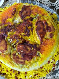 عکسی از دستور مرغ ته انداز