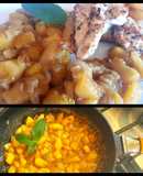 Chutney de manzana y durazno, con pollo asado #caminodesabores