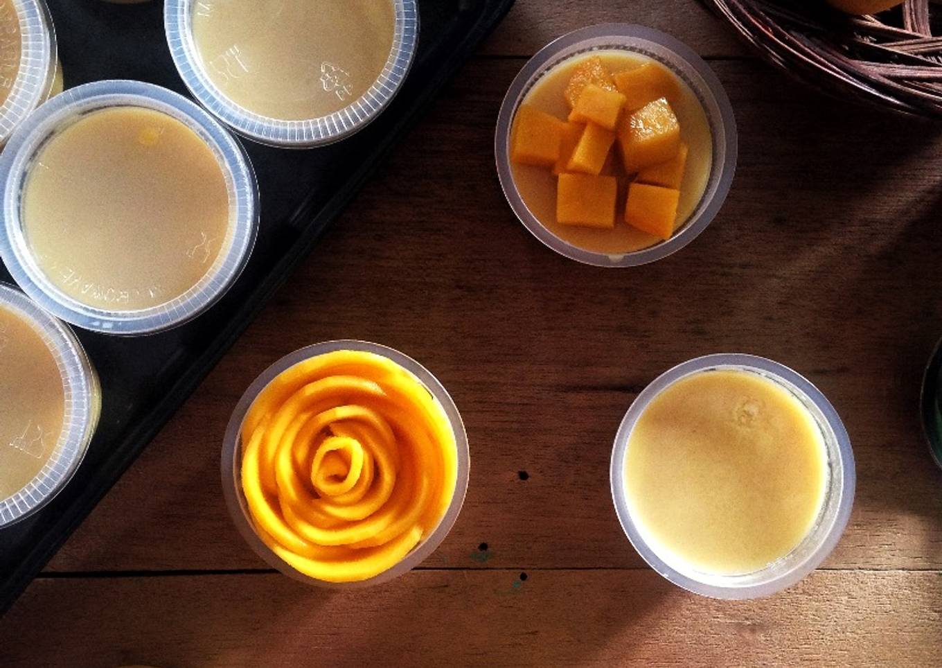 mangový pudink / korek