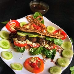 A picture of Spinach Chickpea Falafel.