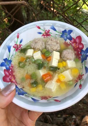 Hình của món Nui rau củ.