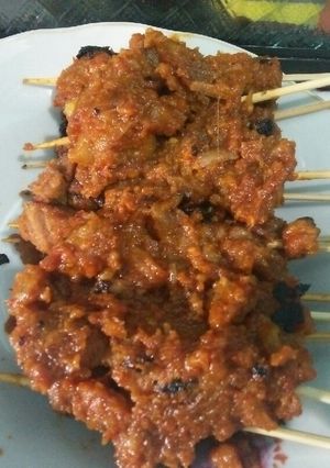 Foto resep Sate daging bumbu rujak