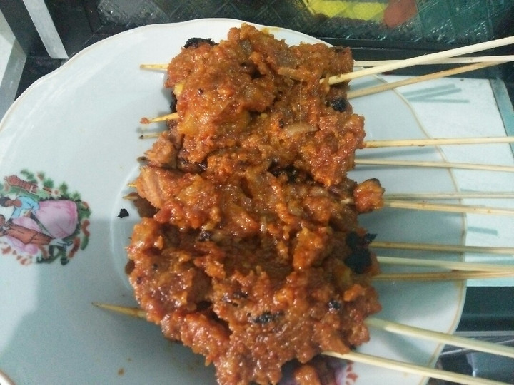 Resep: Sate daging bumbu rujak Yang Sederhana