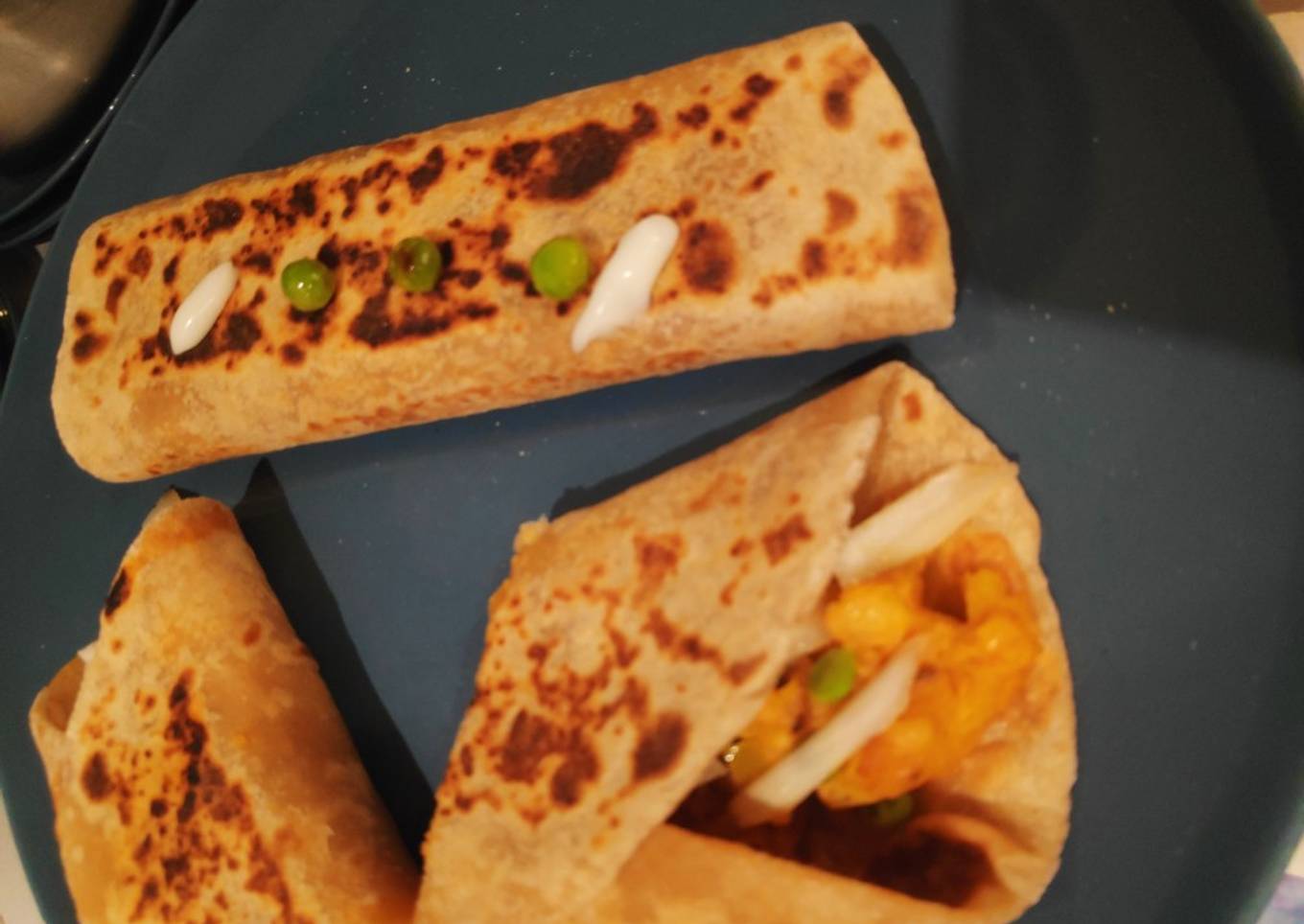 Matar Aloo Tortilla Wrap 🌭