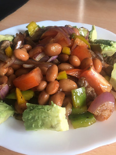 Una foto de Ensalada de frijoles