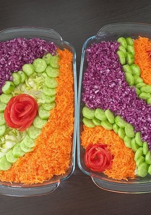 عکسی از دستور تزیین سالاد کاهو