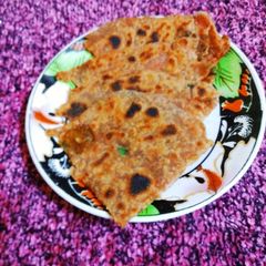 A picture of Leftover Pav Bhaji Parantha.