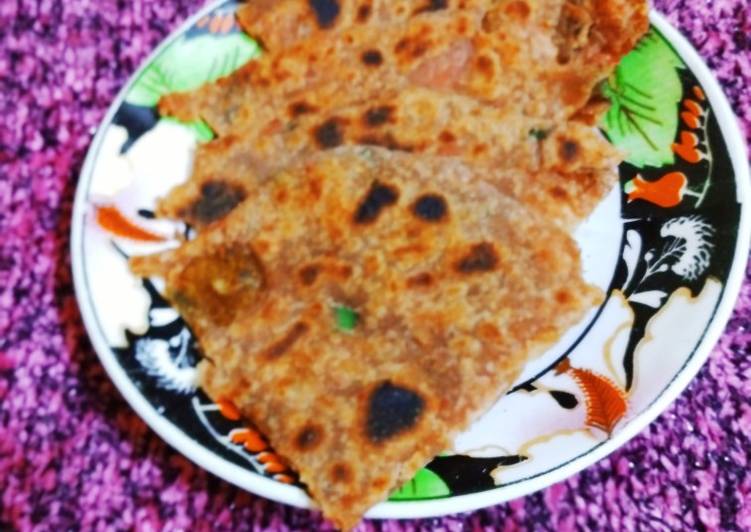 Simple Way to Prepare Speedy Leftover Pav Bhaji Parantha