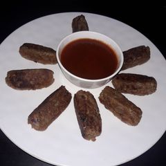 A picture of Soya chunk roll.