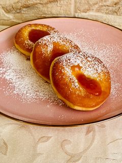 Szalagos farsangi fánk recept fotója