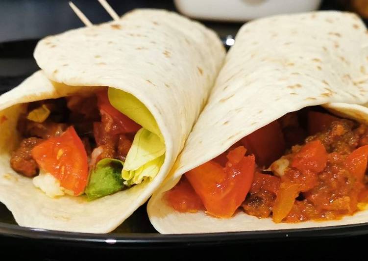 Voici la recette Burritos express à la maison