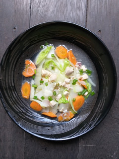 Foto resep Tumis Sawi Putih, Wortel dan Ayam