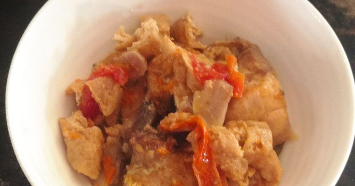 Opor Kering Ayam Tahu Goreng