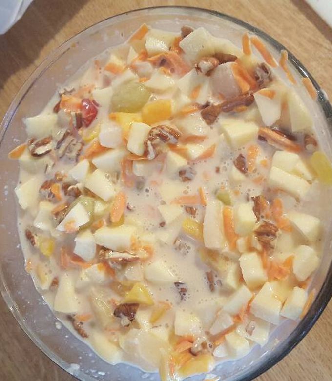 Una foto de Postre de manzana