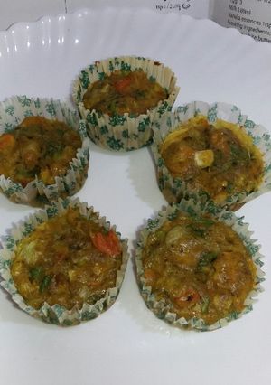 A picture of Egg veg muffins.