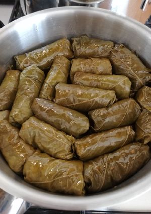 Foto di Involtini vegani in foglie di vite