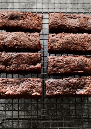 A picture of Banana and Chocolate Slice.