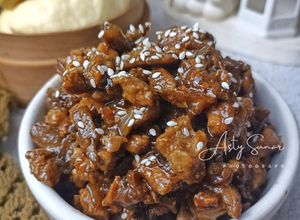 Foto resep Ayam Jamur Saus Teriyaki (Isian Bakpao atau Roti)