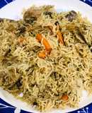 Chicken afghani pulao