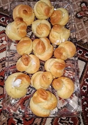 عکسی از دستور نان خامه ای (نارنجک)