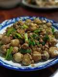 “ผัดเห็ดฟางหมูสับ”