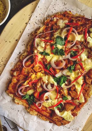 Gambar Curry Pizza non-oven #kudapan #minggukeempat