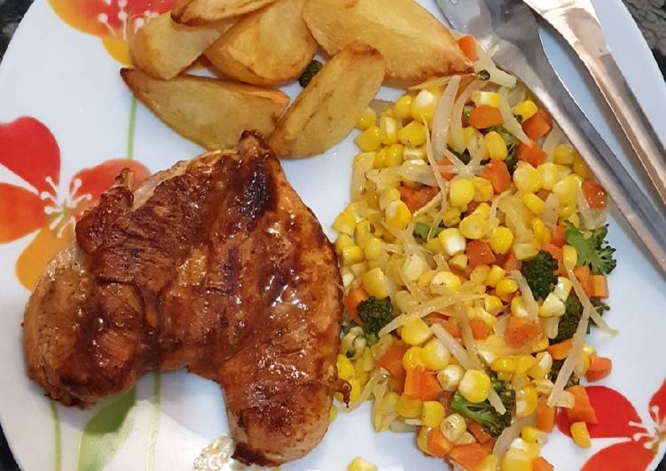 Langkah Mudah untuk Membuat Steak Ayam simple Anti Gagal