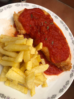 Una foto de Bacalao con tomate 🍅