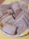 Crackers con semi di sesamo