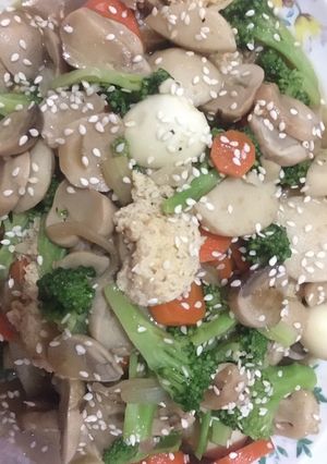 Foto resep Cah brokoli jamur