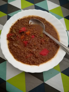 Una foto de Lentejas con verduras